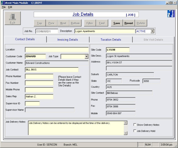 Scaffold Formwork design and rental software