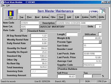 iRent Scaffold Software